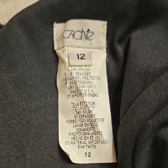 Cache Black One Shoulder Dress - Picture 2 of 15